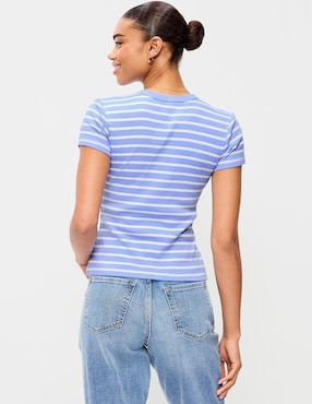 Blusa manga corta Old Navy cuello redondo para mujer
