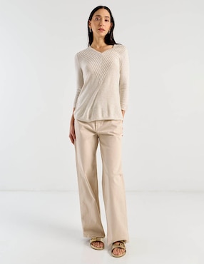 Jeans wide leg cintura Old Navy para mujer