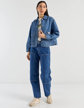 Jeans barrel cintura Old Navy para mujer