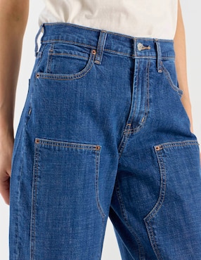 Jeans barrel cintura Old Navy para mujer