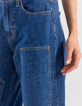 Jeans barrel cintura Old Navy para mujer
