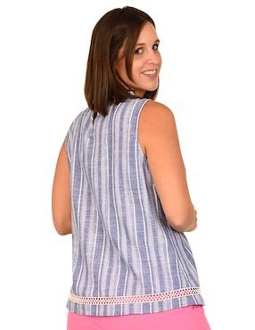 Blusa Ferrioni sin manga para mujer