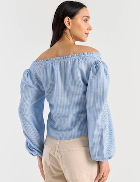 Blusa Old Navy manga larga para mujer