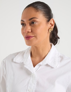 Blusa camisera Old Navy manga larga para mujer