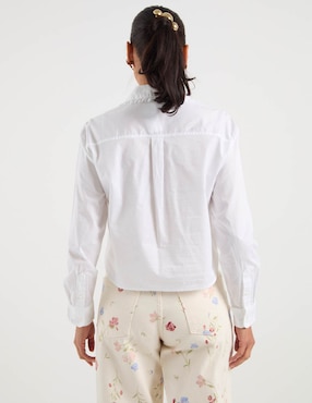 Blusa camisera Old Navy manga larga para mujer