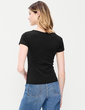 Playera manga corta Old Navy cuello Cuadrado para mujer