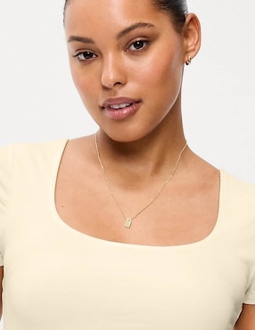 Playera manga corta Old Navy cuello cuadrado para mujer