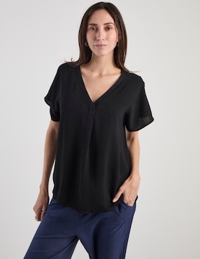 Blusa Lieb manga corta para mujer