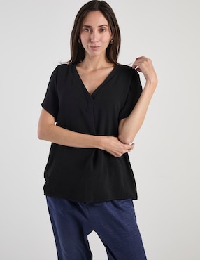 Blusa Lieb manga corta para mujer