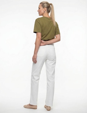 Jeans straight cintura media Old Navy para mujer