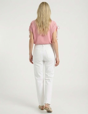 Jeans straight cintura media Old Navy para mujer