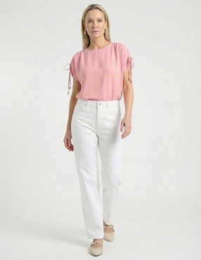 Jeans straight cintura media Old Navy para mujer