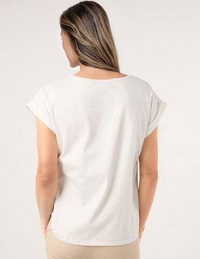 Playera manga corta Dándara cuello redondo para mujer