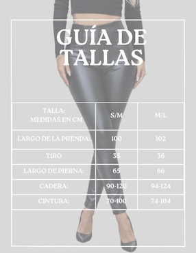 Legging Malabis a la cintura alta con botón para mujer