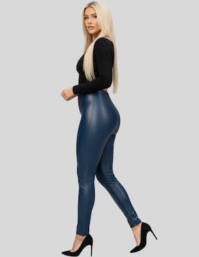 Legging Malabis a la cintura alta con botón para mujer