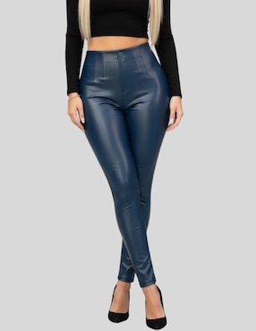 Legging Malabis a la cintura alta con botón para mujer