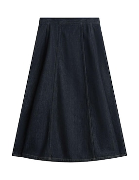 Falda midi Tommy Hilfiger cintura alta