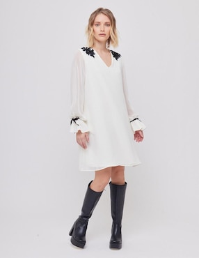 Vestido a la rodilla formal Linea Pura para mujer