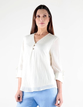 Blusa Trinity manga 3/4 para mujer