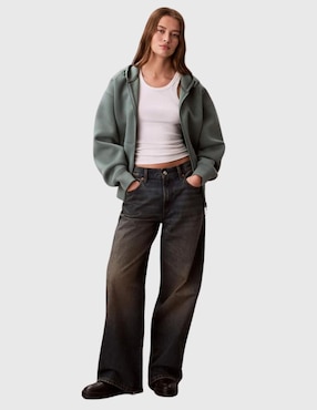 Sudadera con cierre completo Calvin Klein para mujer