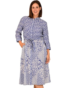 Vestido midi casual Ferrioni para mujer