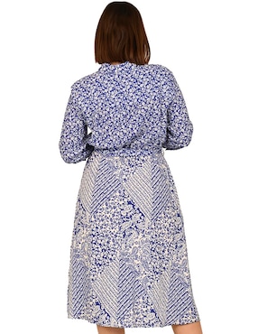 Vestido midi casual Ferrioni para mujer