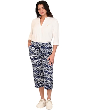 Pantalón capri Ferrioni regular para mujer