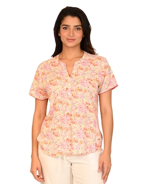 Blusa Ferrioni manga corta para mujer