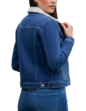 Chamarra denim Pixel Fashion de mezclilla para mujer