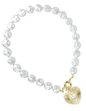 Collar de corazón Yoiko 18 K
