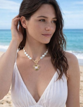 Collar de corazón Yoiko 18 K