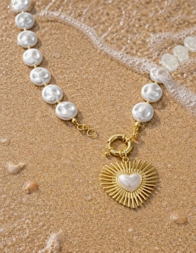 Collar de corazón Yoiko 18 K
