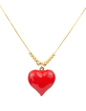 Collar de corazón Yoiko 18 K