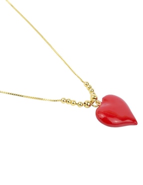 Collar de corazón Yoiko 18 K