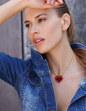 Collar de corazón Yoiko 18 K