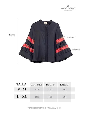 Blusa Angelozano manga 3/4 para mujer