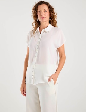Blusa camisera Delirium manga corta para mujer