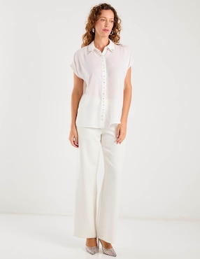 Blusa camisera Delirium manga corta para mujer