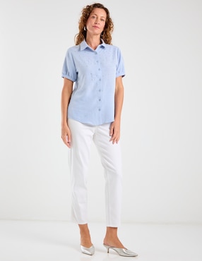 Blusa camisera Delirium manga corta para mujer