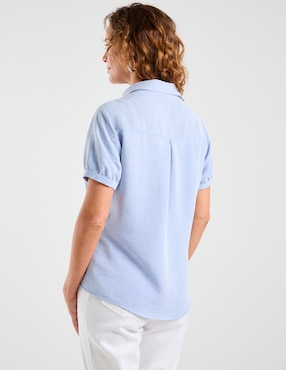 Blusa camisera Delirium manga corta para mujer