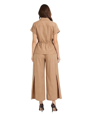 Blusa camisera Shyla manga corta para mujer