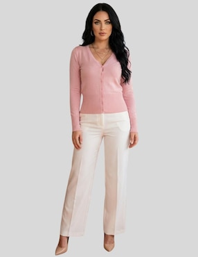 Suéter Malabis cuello V para mujer