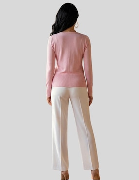 Suéter Malabis cuello V para mujer