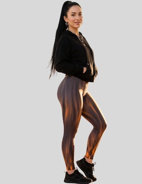 Legging Malabis cintura alta con elástico para mujer