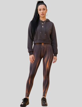 Legging Malabis cintura alta con elástico para mujer