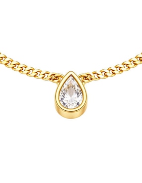 Collar de gota Yoiko Lumina con acabado baño de oro 18 K