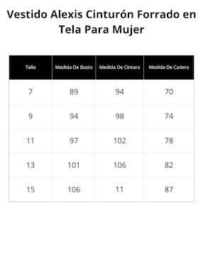 Vestido arriba rodilla casual Alexis Chain para mujer