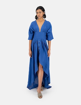 Vestido Maxi Casual Merkabá Para Mujer