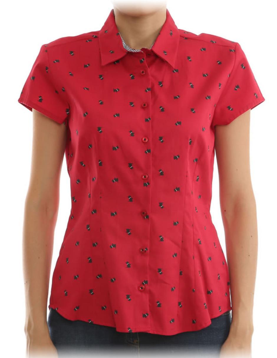 Blusa manga corta para mujer