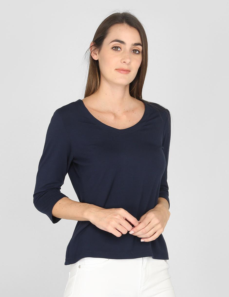 Blusa manga 3/4 para mujer